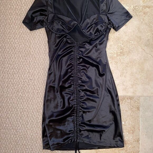 Black Mini Dress - Picture 3 of 4